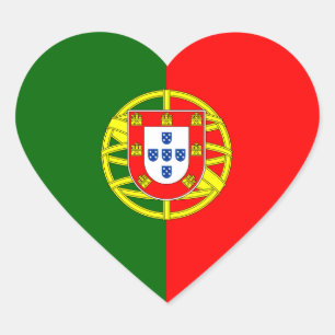 Sticker Cœur Le Portugal/drapeau portugais de coeur