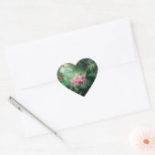 Sticker Cœur LE rose vert SWING (Enveloppe)