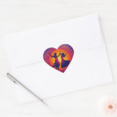 Sticker Cœur Le rythme éternel de Shakti (Enveloppe)