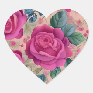 Sticker Cœur Le Sauveur Des Roses - Doux Et Sereine
