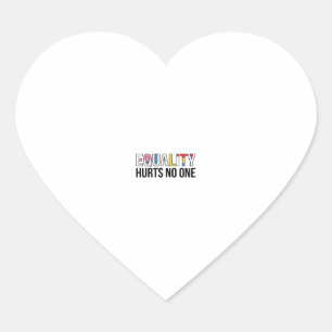 Sticker Cœur L'égalité ne nuit à personne Conception de chemise