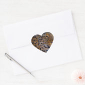 Sticker Cœur Leopard tacheté (Enveloppe)
