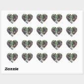 Sticker Cœur Les ânes amoureux (Feuille)