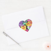 Sticker Cœur Les coeurs de bonbons de Valentine (Enveloppe)