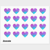 STICKER CŒUR LES COEURS FUNKY (Feuille)