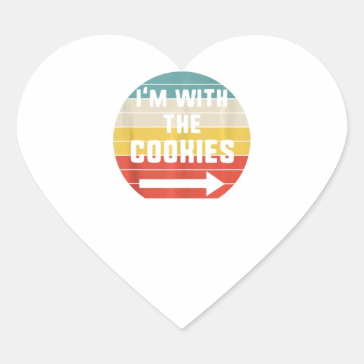 Sticker Cœur Les Cookies (Devant)