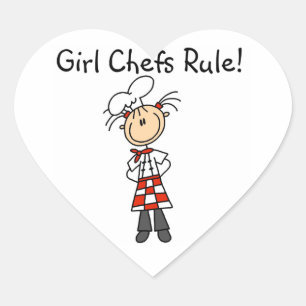 Sticker Cœur Les filles chefs règnent