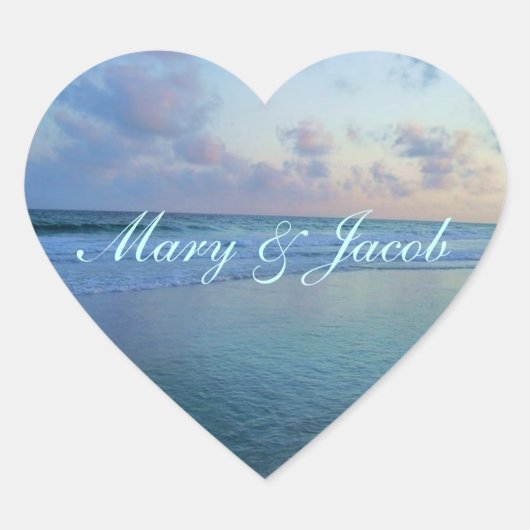 Sticker Cœur Les Marées De L'Amour (Devant)