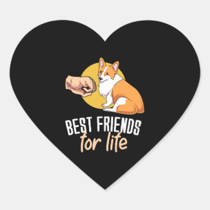 Sticker Cœur Les meilleurs amis pour la vie