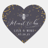 Sticker Cœur Les points d'or de la Marine signifient pour le ma (Devant)