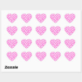 Sticker Cœur Les prints animaux. Rose Light et rose Bright (Feuille)