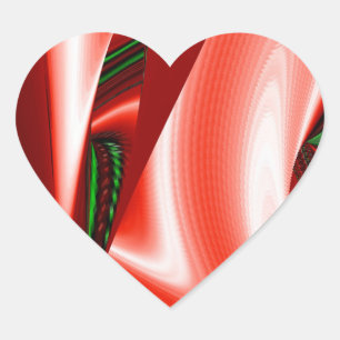 Sticker Cœur L'esprit de l'amour et de l'espoir Abstrait 3D Rai