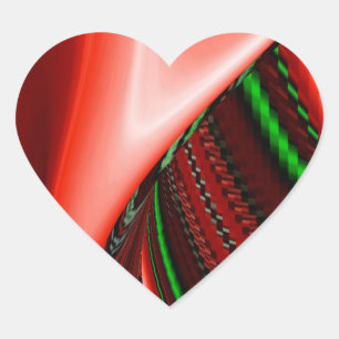 Sticker Cœur L'esprit de l'amour et de l'espoir Abstrait 3D Rai