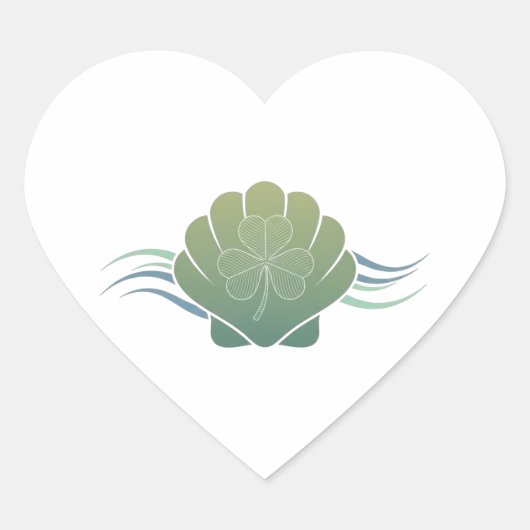 Sticker Cœur Letter B Shamrock Green Beer Glass - St. Patrick  (Devant)