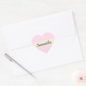 Sticker Cœur Lettrage de script personnalisé (Enveloppe)