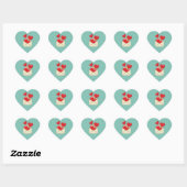 Sticker Cœur Lettre de love (Feuille)