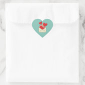 Sticker Cœur Lettre de love (Sac)