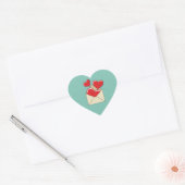 Sticker Cœur Lettre de love (Enveloppe)