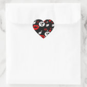 Sticker Cœur Lèvres et amour (Sac)