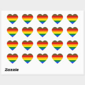 STICKER CŒUR LGBTQ (Feuille)