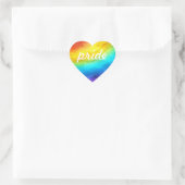 Sticker Cœur LGTBQA+ Rainbow Pride (Sac)