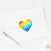 Sticker Cœur LGTBQA+ Rainbow Pride (Enveloppe)