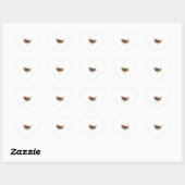 Sticker Cœur libellule (Feuille)