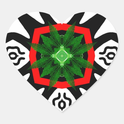 Sticker Cœur Libérez L'Herbe_ (Devant)