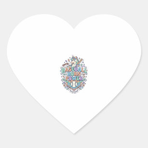Sticker Cœur Licorne Baseball Corne Puissance Kawaii Conception