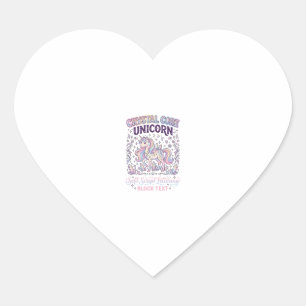 Sticker Cœur Licorne Crystal Core Licorne Adorable Vector Desig