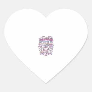 Sticker Cœur Licorne émotionnellement attachée aux originaux de