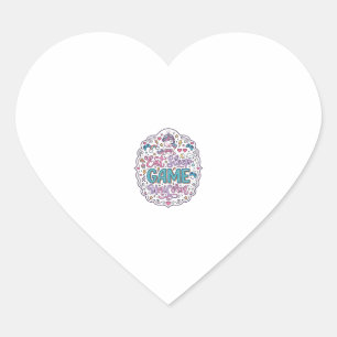 Sticker Cœur Licorne Manger Dormir Jeu Licorne Impression Ludiq