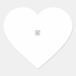 Sticker Cœur Licorne Mathicorne Mode Adorable Conception de Typ