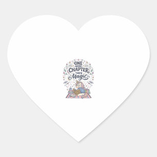 Sticker Cœur Licorne Un Chapitre De Plus Puis Magie Imprimé Prê
