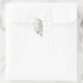 Sticker Cœur Ligne blanche (Sac)