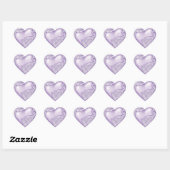 Sticker Cœur Lilac à molette du coeur blanc (Feuille)