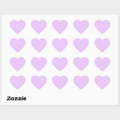 Sticker Cœur Lilac, couleur lilas pastel uni (Feuille)