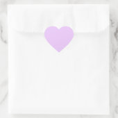 Sticker Cœur Lilac, couleur lilas pastel uni (Sac)