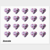 Sticker Cœur Lilacs frais (Feuille)