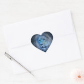 Sticker Cœur lion leo (Enveloppe)