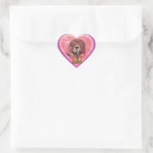Sticker Cœur Lion Saint Valentin (Sac)