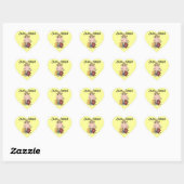 Sticker Cœur Lire juste (Feuille)