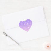 Sticker Cœur Little White Stars and Moons Motif (Enveloppe)