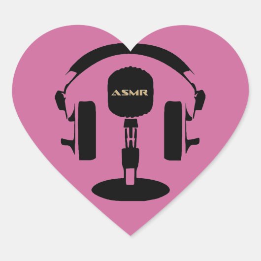 Sticker Cœur Logo ASMR (Devant)