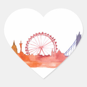 Sticker Cœur Londres Angleterre