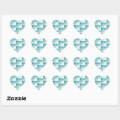 Sticker Cœur Love. (Feuille)