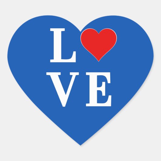 Sticker Cœur LOVE chic moderne (Devant)