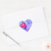 Sticker Cœur Love Heart Balloon Mariage personnalisé (Enveloppe)