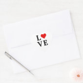 Sticker Cœur LOVE Heart Classic Simple Élégant (Enveloppe)