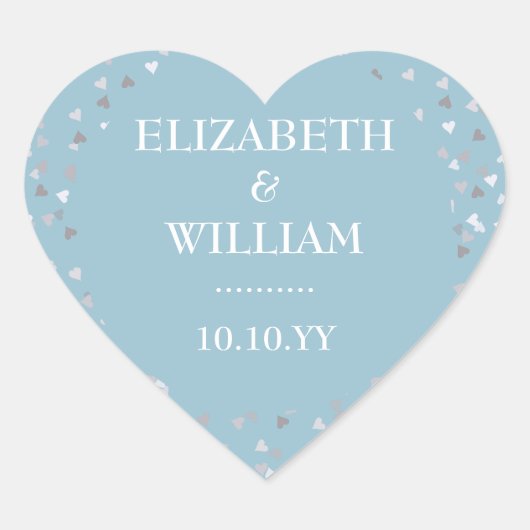 Sticker Cœur Love Hearts Confetti (Devant)